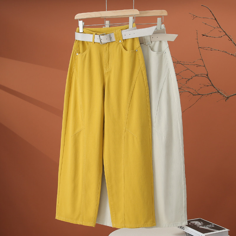 高腰牛仔裤女春季2026新款爆款宽松阔腿裤显瘦百搭休闲女士直筒裤