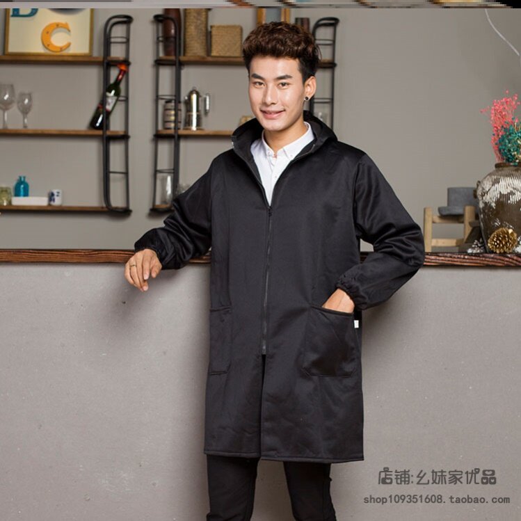 理发师工作服不沾发美发师烫发围裙围衣理发店韩版剪发男式剪头发