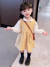 2023新款 女宝宝洋气韩版 时髦秋装 儿童秋季 裙子 女童春秋连衣裙套装