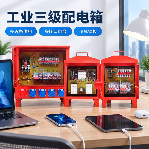 正品官方公矢临时手提式配电箱工地移动电箱220V380V插座箱低压