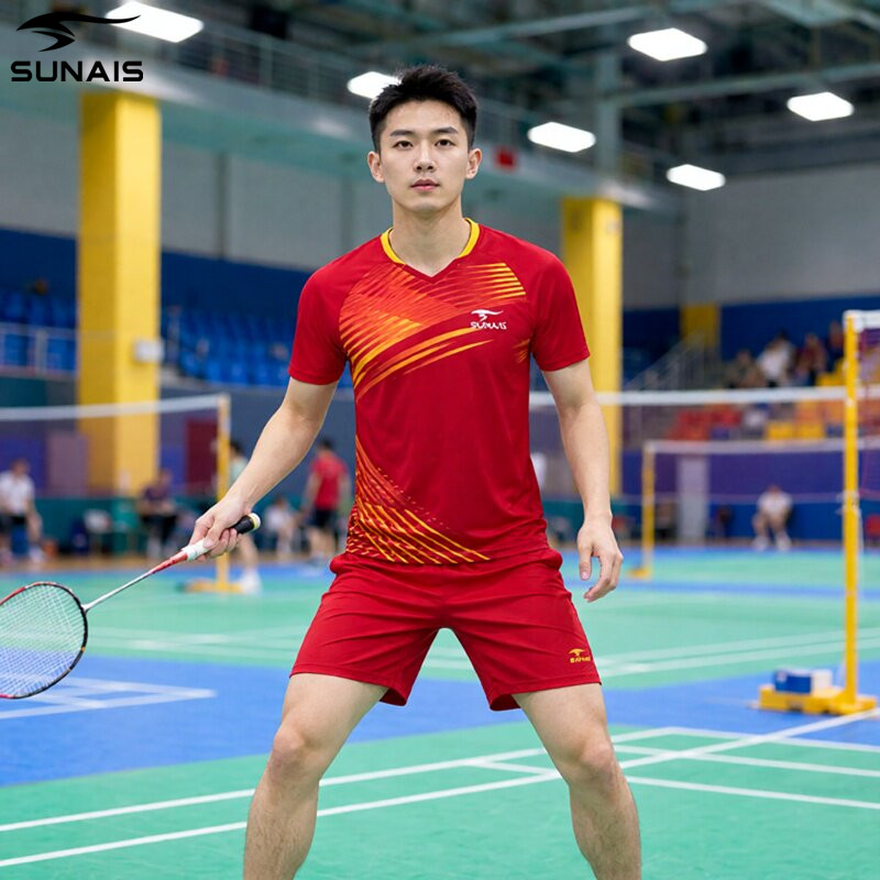 舒莱狮官方正品羽乒服套装短袖图片