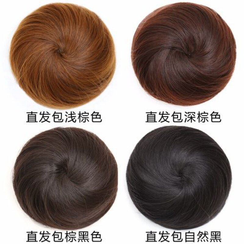 假发包半丸子头花苞头韩版卷发圈古装头饰自然盘发器仿真发假发包