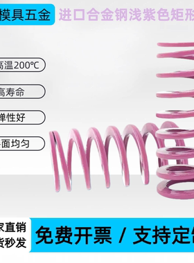 进口合金钢浅紫色矩形模具弹簧SWC6/8/10/12/14/16/18/20/22/25/2