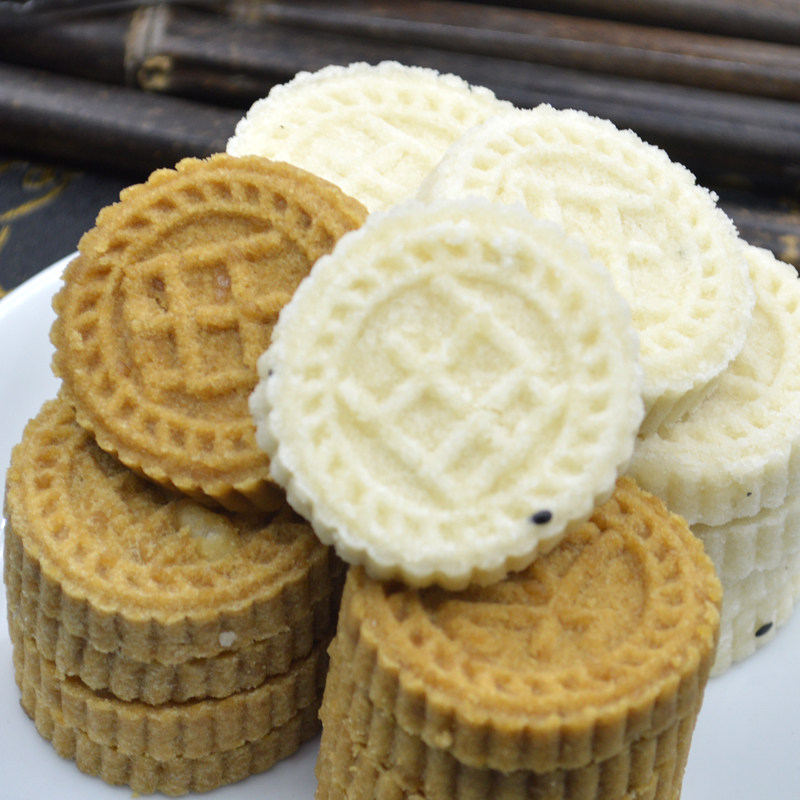 广西糯米饼印饼传统米饼儿时零食饼干广西特产糕点花生芝麻饼年货