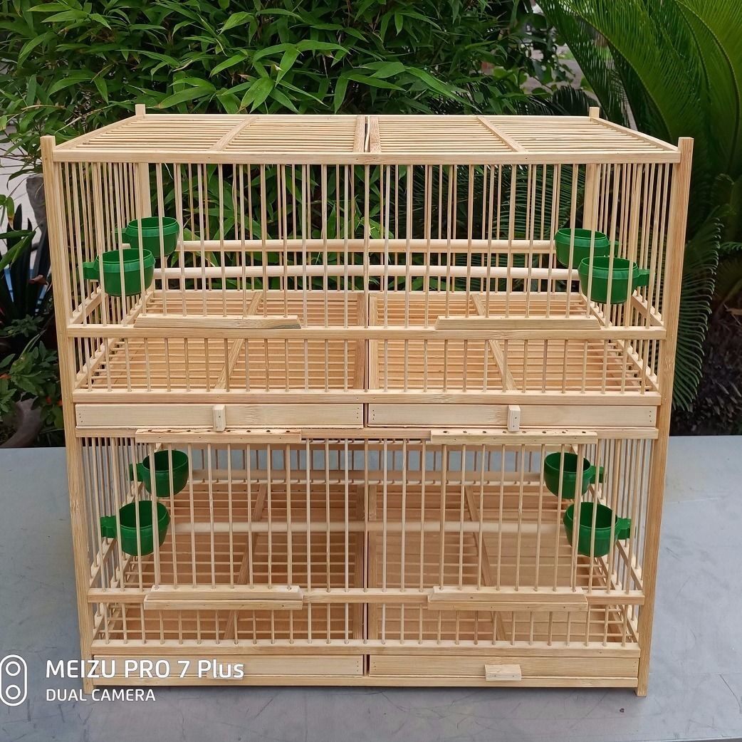 鸟笼四排笼绣眼玉鸟红脖贝子珍珠鸟芙蓉黄雀相思大小号包邮赠配件