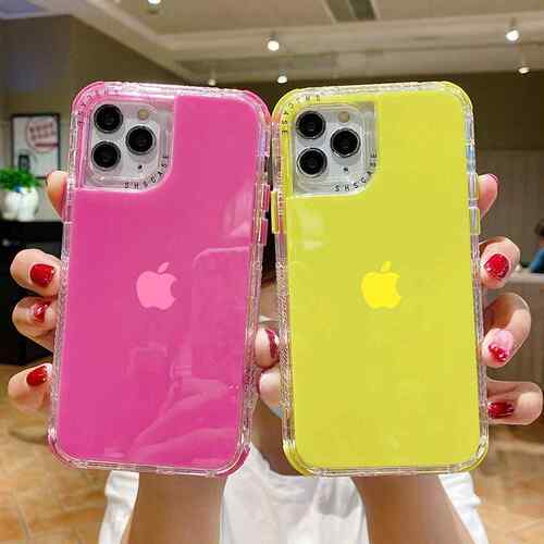 Candy Color Shockproof Bumper Phone Case For iPhone 12 Pro 1