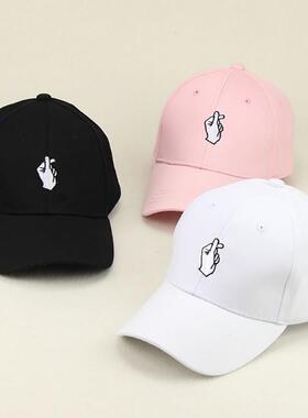 Fashion Men Women Boys Love At Finger Baseball Cap Adjustabl