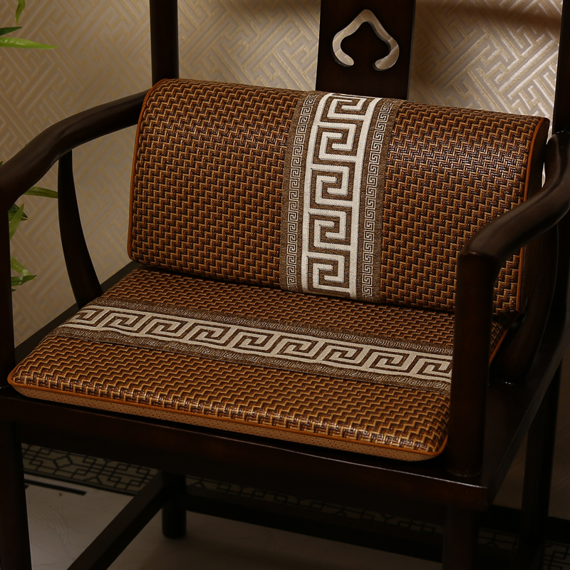 夏季中式红木沙发椅子垫藤席座垫圈椅太师椅茶椅夏天凉席坐垫凉垫
