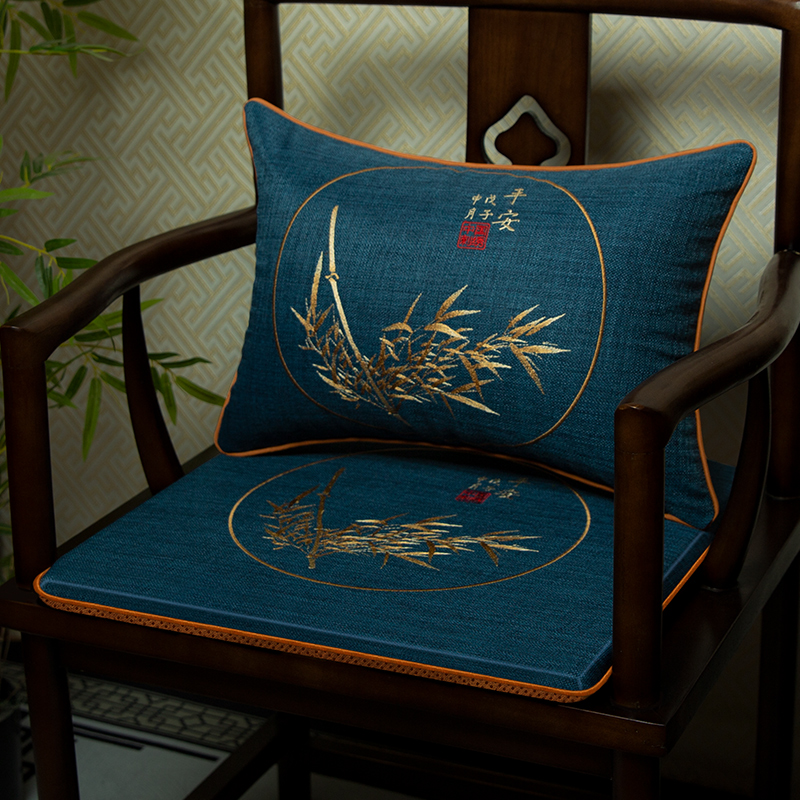 中式红木椅子坐垫实木椅垫圈椅茶椅太师椅座垫高端红木实木沙发垫