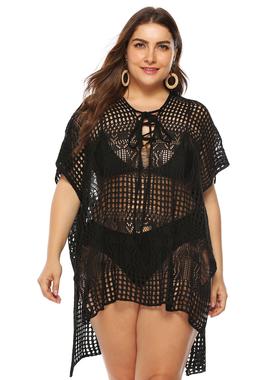 women for coveralls loose bikini knitted hollow irregular