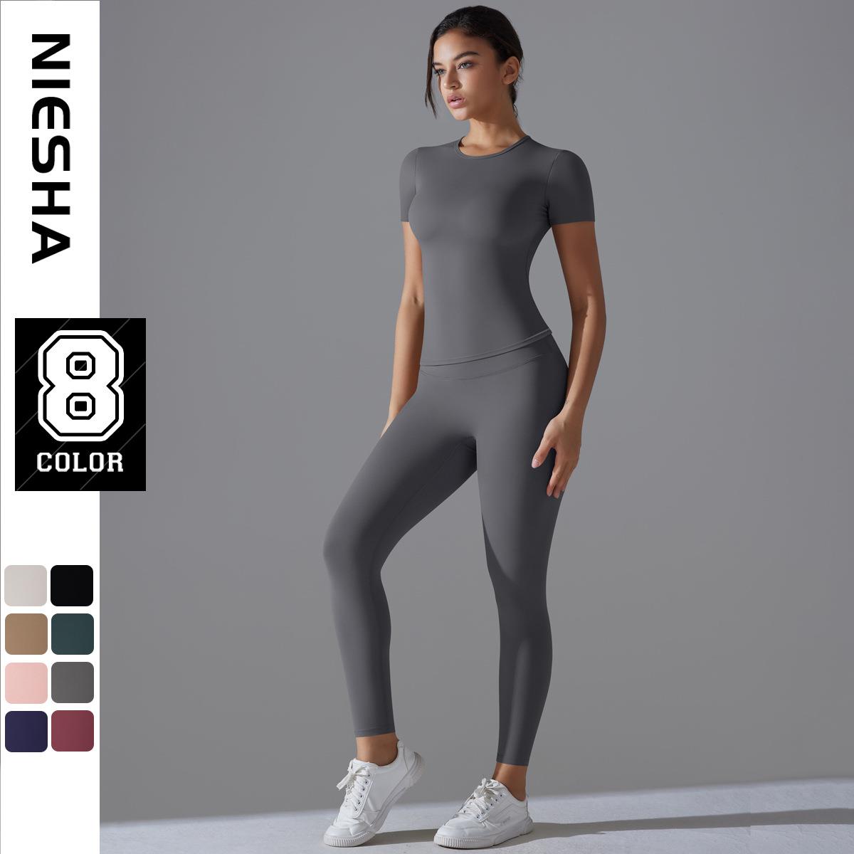quick-drying outdoor yoga women short-sleeved for suits