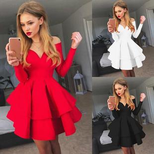 prom dresses straps graduation simple dress neck homecoming