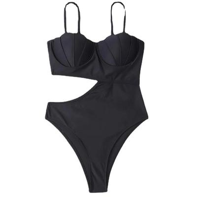slimming color swimsuit women and one-piece Solid for