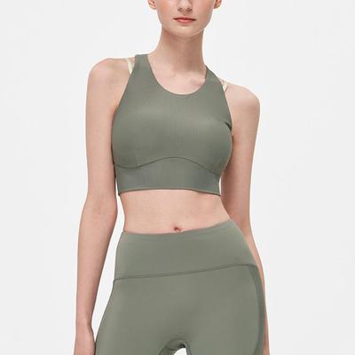 Removable Yoga Clothes Solid Color Suspenders Comfortable