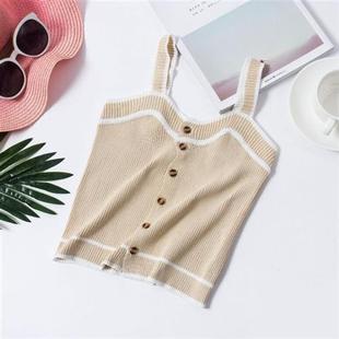 white hanging ladies strapsvests block shirt sleeveless