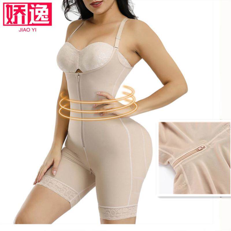 Body shaping one-piece corset waist and tummy tuck bottom