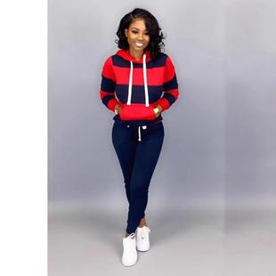 women jogger outfit loose exercise workout hoodie running