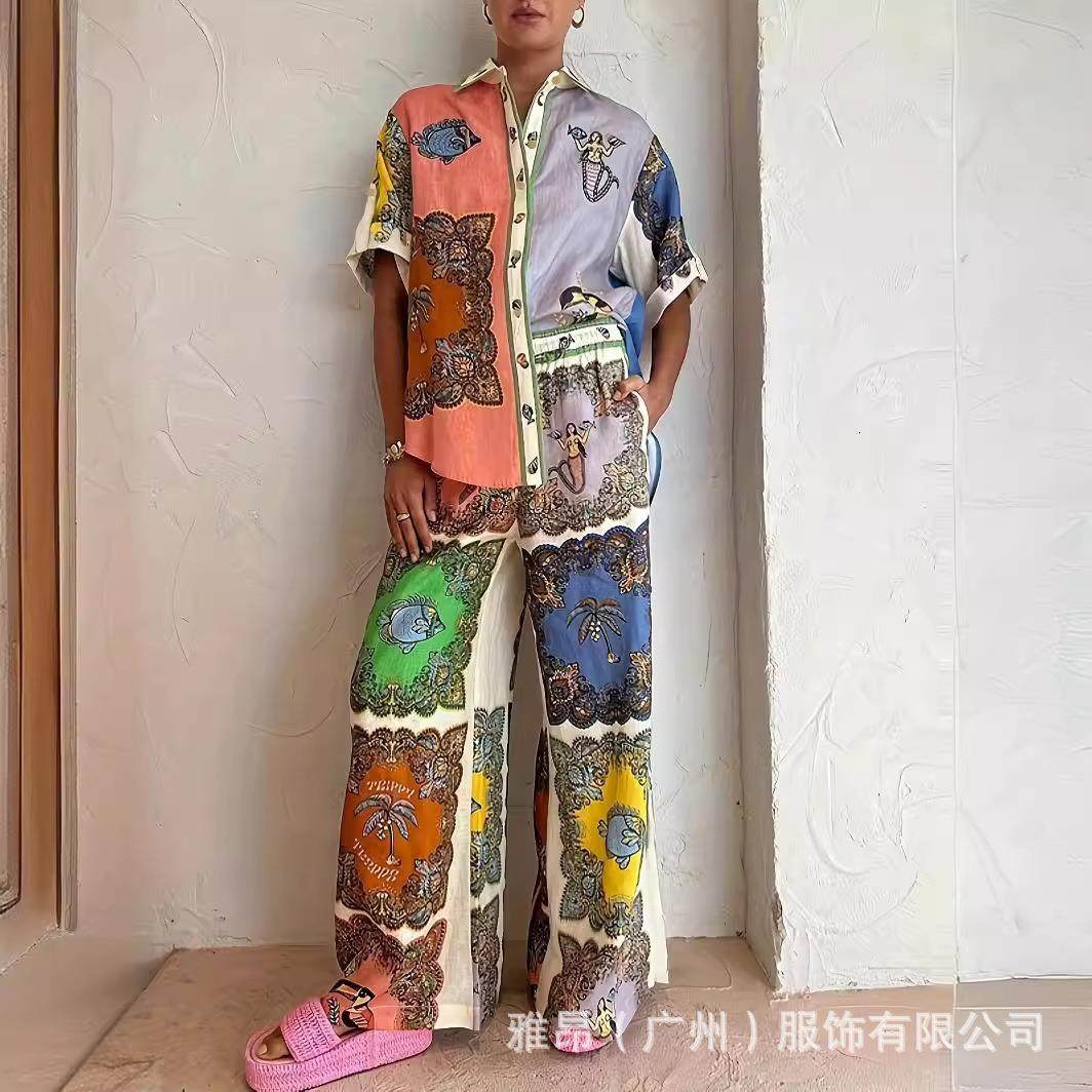 Fashion casual suits for women summer two-piece suits