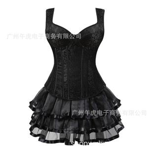 lace overbust womens bustiers jacquard corset dress sexy