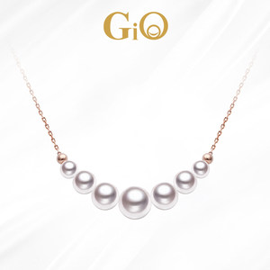 GiO珠宝微笑海水珍珠项链18K金