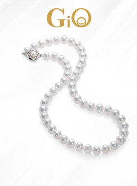 GiO珠宝 极俪雅樱花扣淡水珍珠项链女锁骨链颈链送妈妈送长辈