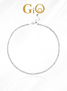 GiO珠宝 异形巴洛克淡水珍珠项链小珍珠锁骨链925银链叠戴颈链女