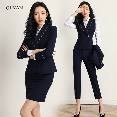 职业西装套装女秋季制服商务经理