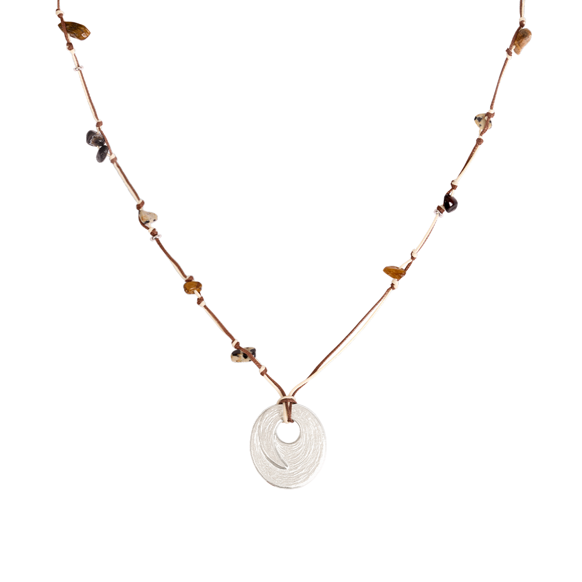 OINICIO编绳吊坠毛衣链