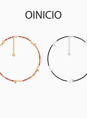 OINICIO本命年红玛瑙串珠项链