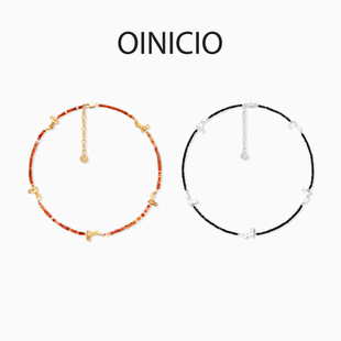 [新年礼物]OINICIO初印种子系列花瓣蕴影串珠项链女本命年锁骨链
