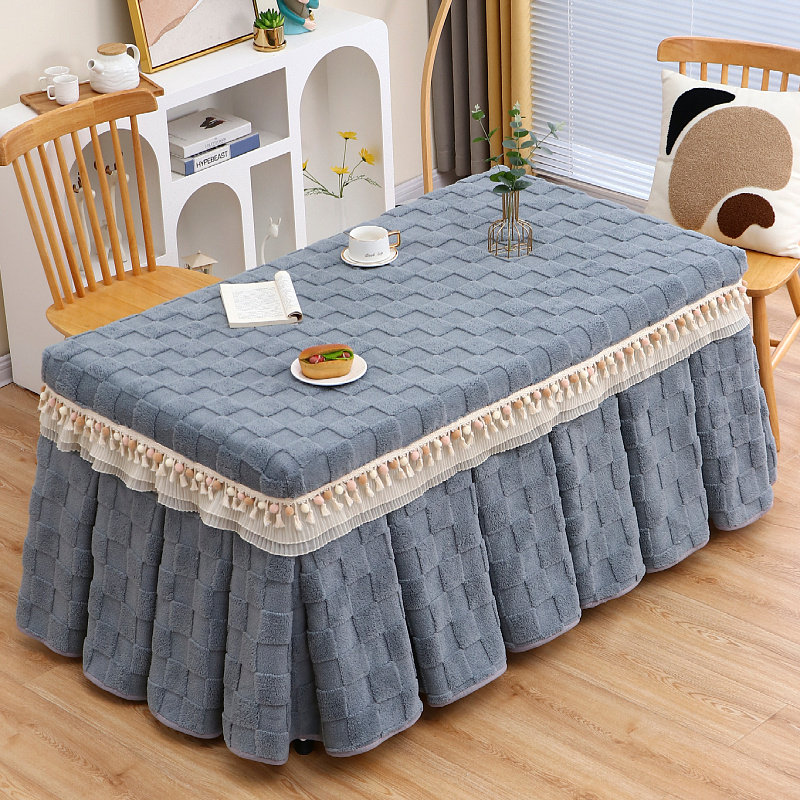 加厚加绒茶几电炉罩冬季2024年新款长方形餐桌电暖桌珊瑚绒烤火被,居家布艺,烤火罩,淘宝优惠券,粉丝福利购,淘宝优惠卷