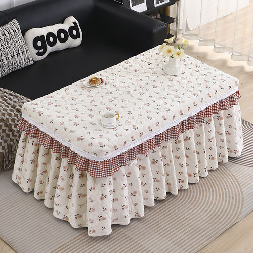 新款长方形烤火桌罩套