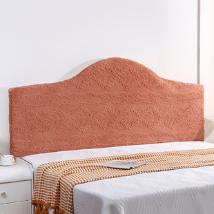 轻型豪华床头柜定制欧式弧形靠背老式木制床头柜加厚弧线绗缝防尘