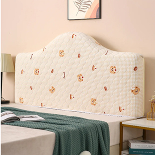 床头套罩弧形2025新款不规则半圆木床头罩全包防尘保护套万能通用