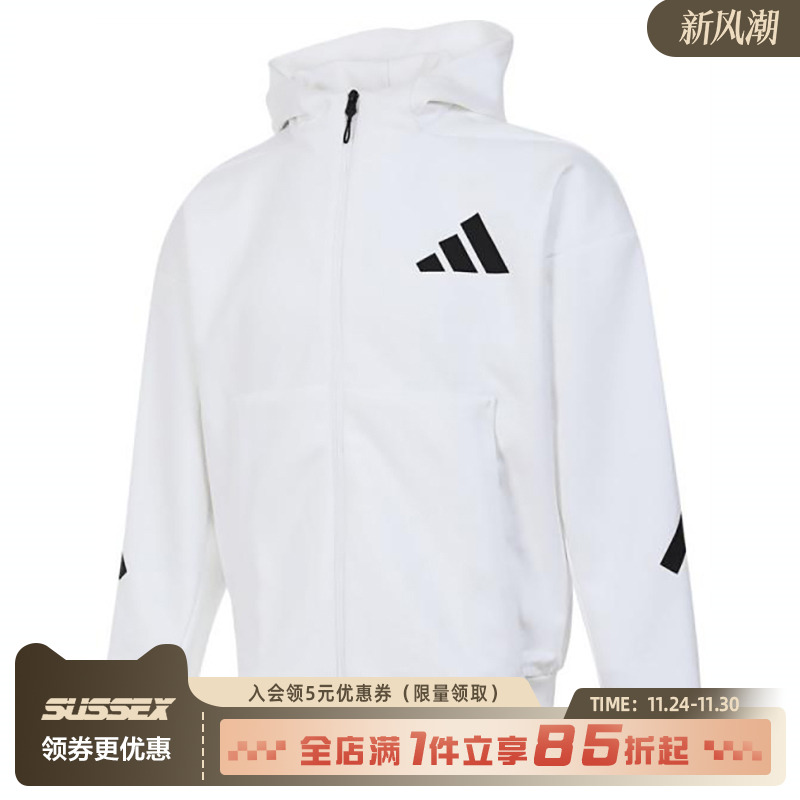 阿迪达斯运动休闲夹克外套