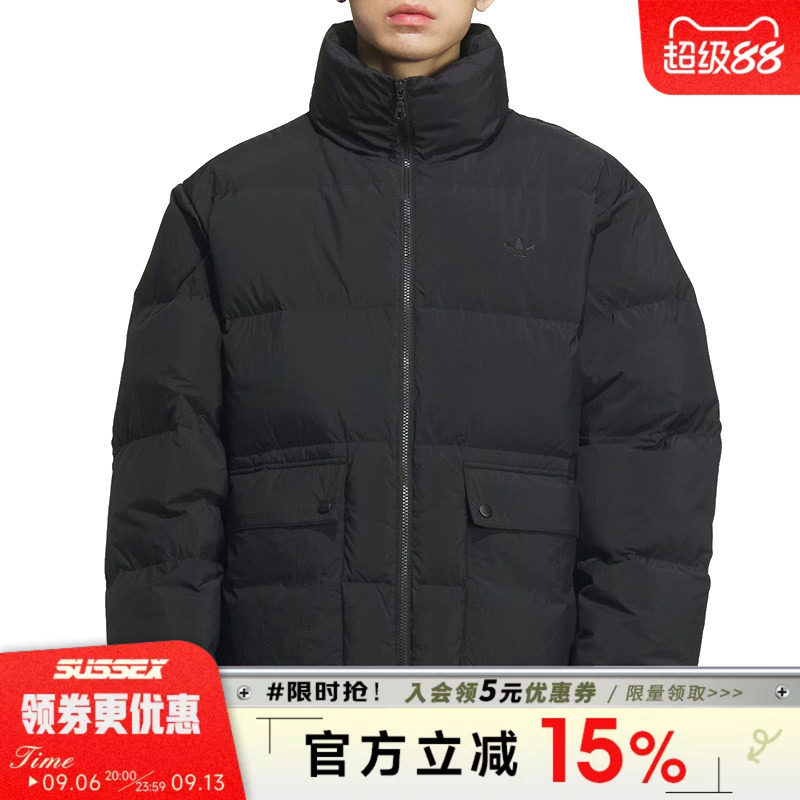 阿迪达斯运动休闲羽绒服