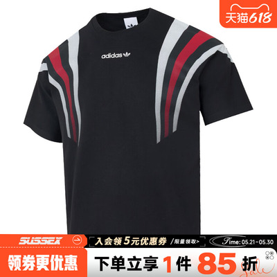 阿迪达斯运动训练休闲T恤