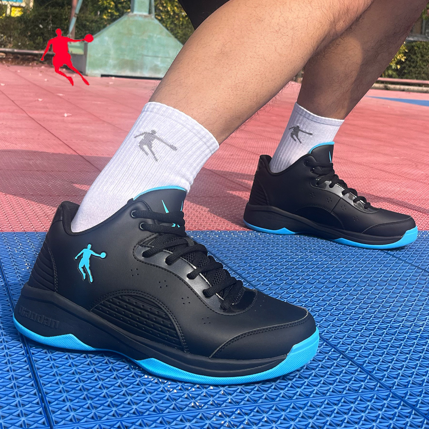 乔丹学生低帮专业篮球鞋黑蓝色男运动球鞋正品校园比赛耐磨战靴子,运动鞋new,篮球鞋,淘宝优惠券,粉丝福利购,淘宝优惠卷