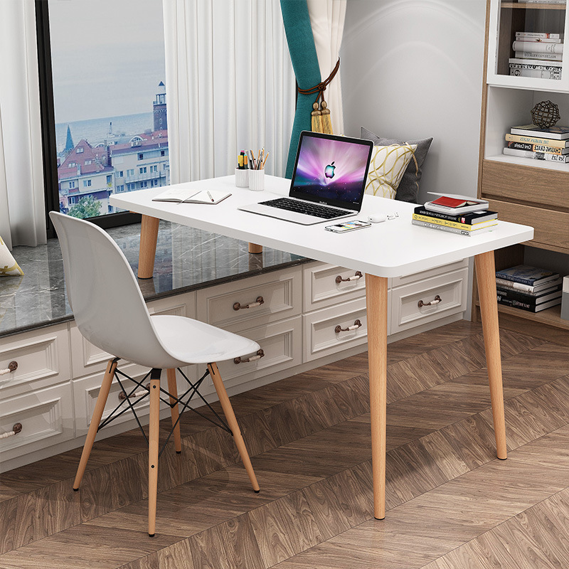 实木飘窗桌小户型延伸电脑桌卧室阳台改造书桌高低脚长短腿梳妆台