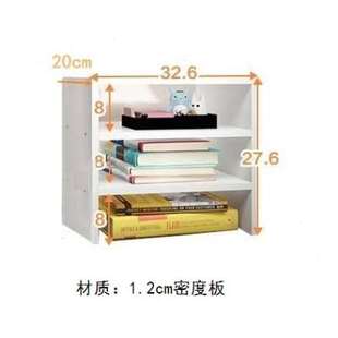 三层桌面置物架办公书桌多层宿舍桌上分层书架A4收纳架小尺寸架子