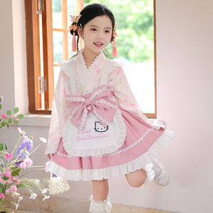女童秋装连衣裙小女孩洛丽塔原创Lolita中大童洋装和风改良女仆裙