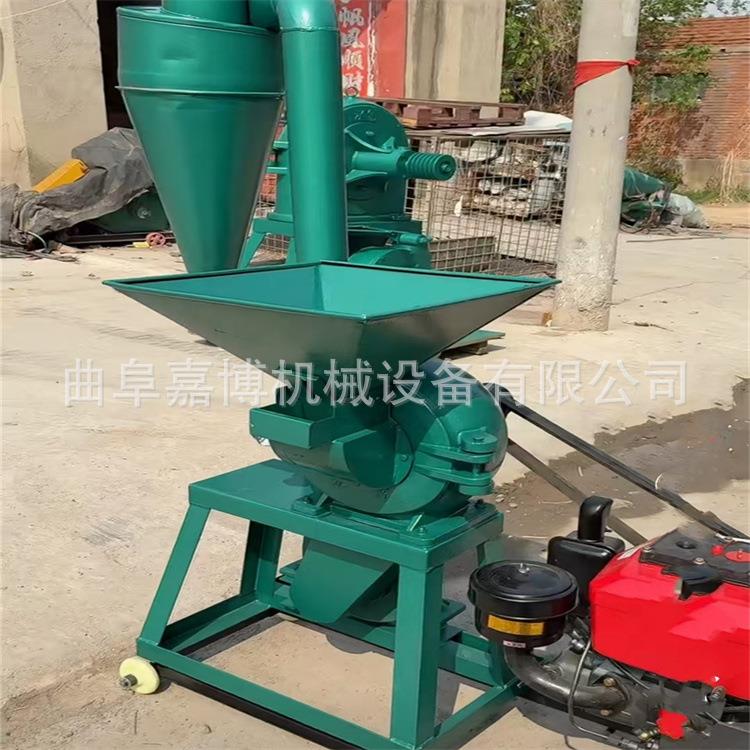 出口型320型立口玉米稻谷粉碎机 12马力柴油机带木薯磨粉机120目