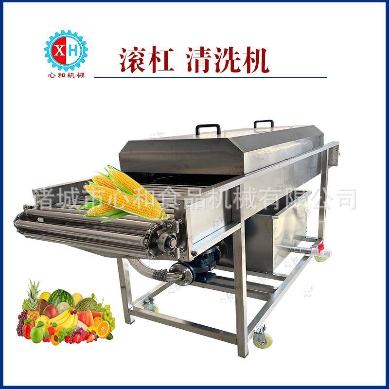 全自动果蔬清洗机大叶蔬菜气泡清洗流水线西红柿洗菜机商用流水线