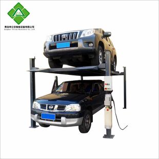 销售四柱停车设备 家用立体车库汽车举升机智能双层车位