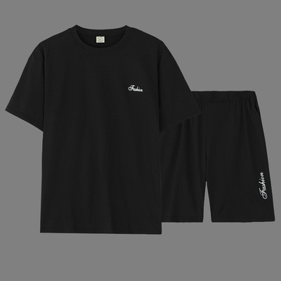 情侣睡衣女网红春夏季薄款莫代尔短裤短袖男士休闲家居服套装潮