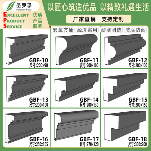 圣罗孚外墙装饰腰线可定制