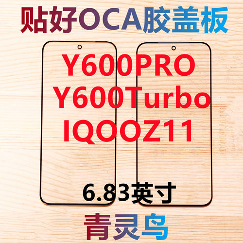 适用VIVO Y600PRO IQOOZ11 Y600Turbo 带OCA干胶盖板外屏