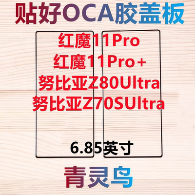 适用 红魔11Pro/11Pro+ 努比亚Z80Ultra Z70SUltra  盖板外屏玻璃