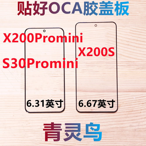 适用vivo X200Promini X200S S30PROmini  带OCA干胶盖板外屏