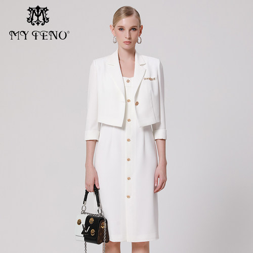 马天奴西装连衣裙套装